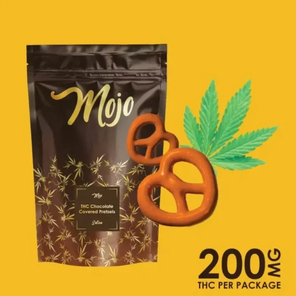 Mojo Chocolates – Chocolate Covered Pretzels (Sativa) – 200mg